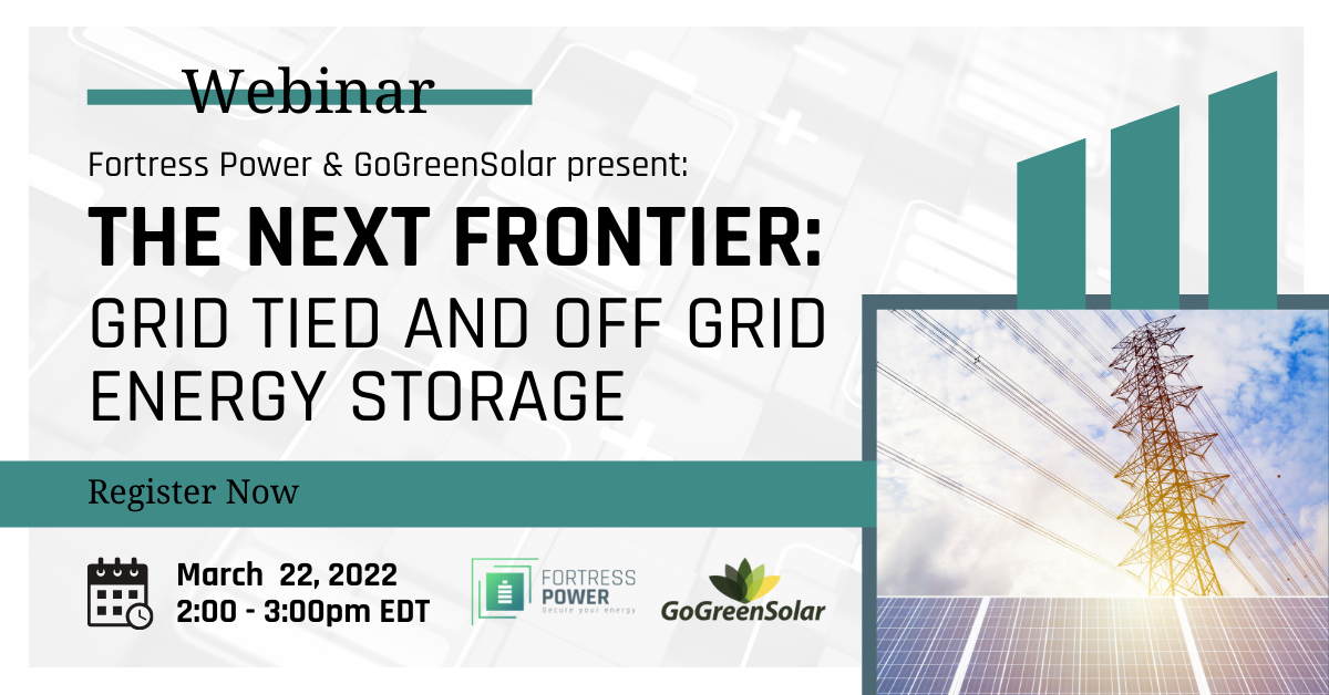 The Next Frontier Grid Tied and Off Grid Energy Storage