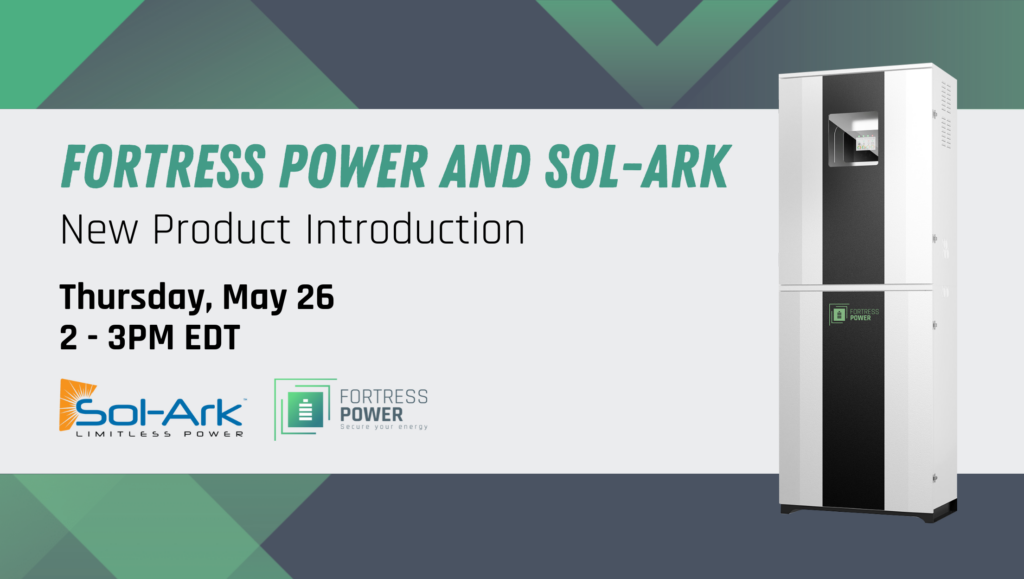 WEBINAR - Fortress Power y Sol-Ark - Presentación del nuevo producto