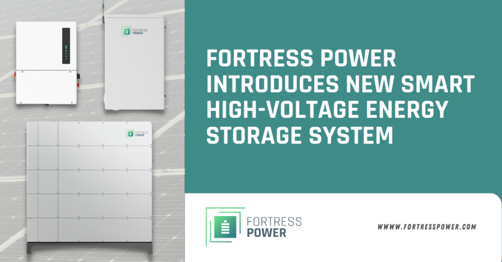 Fortress Power Nuevo sistema inteligente de almacenamiento de energía de alta tensión