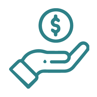 icon hand money