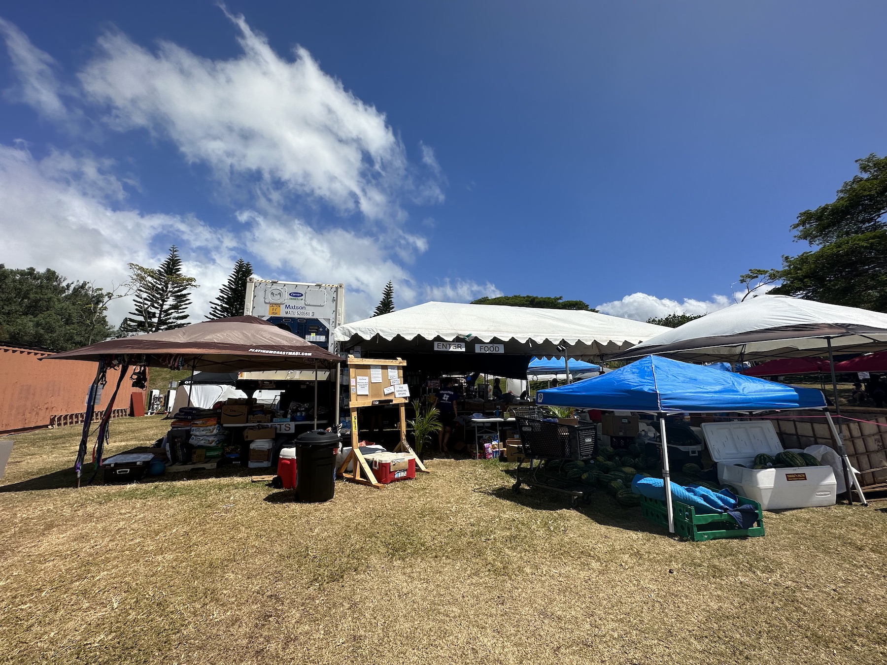 Lahaina relief fortress power microgrid footprint project food pantry maui