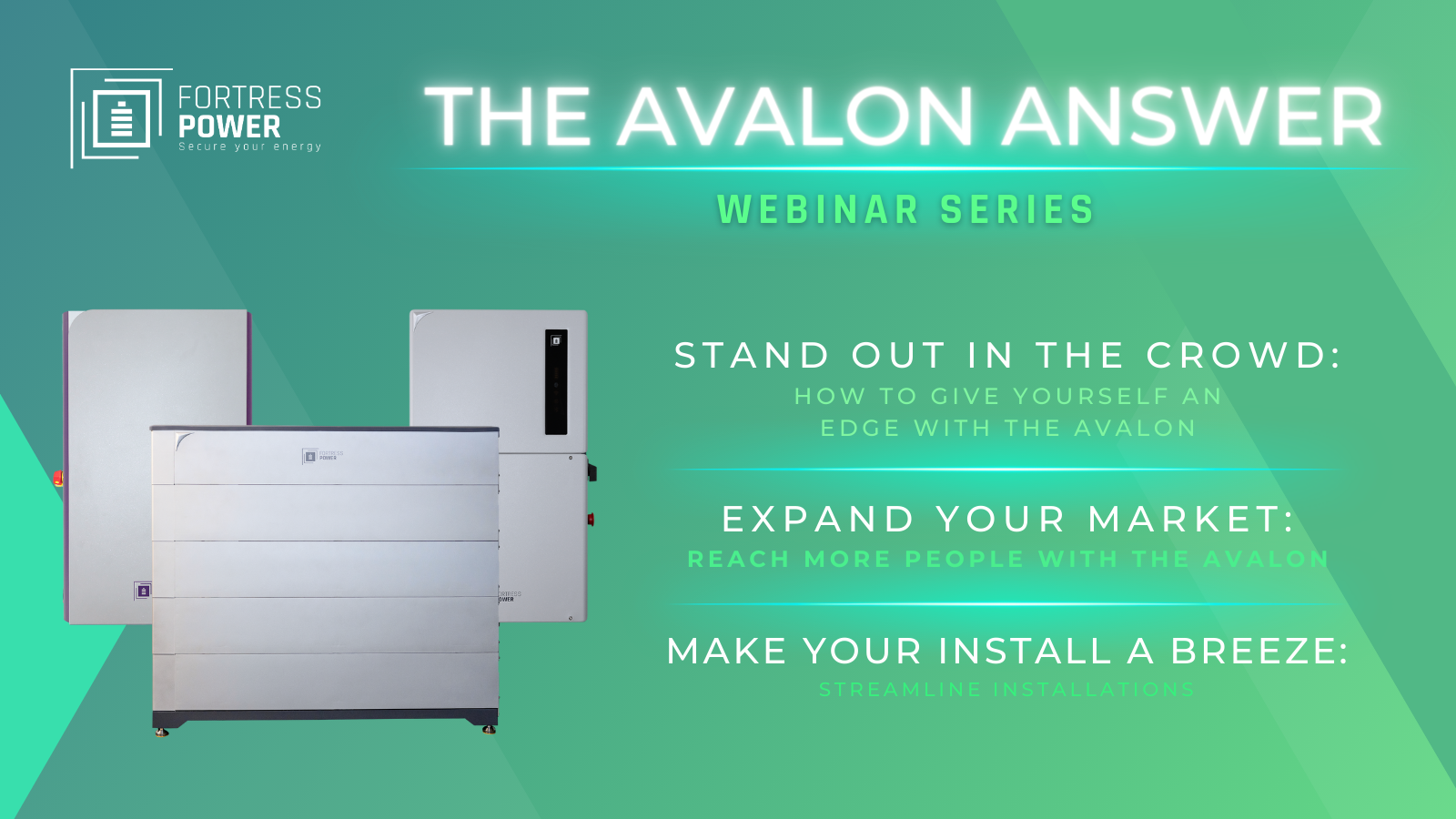 the avalon answer fortress power webinar series differentiate streamline stand out
