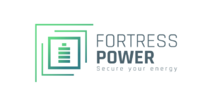 Fortress Power Logotipo en blanco